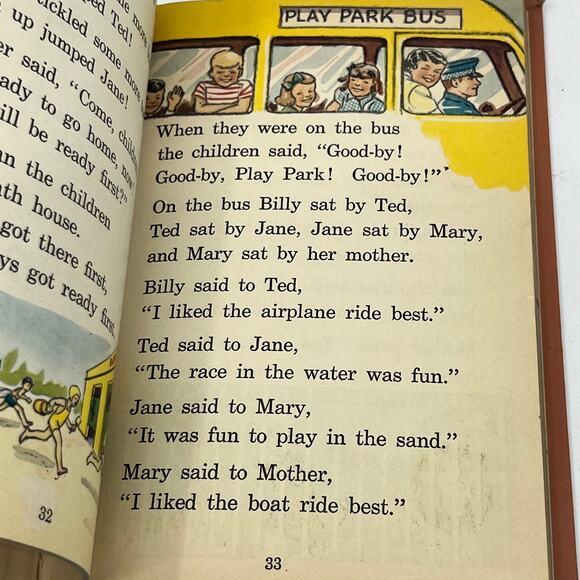 Vintage 1946 First Grade Reading Book - In The City And On The Farm - E Crabtree - Picture 4 of 7